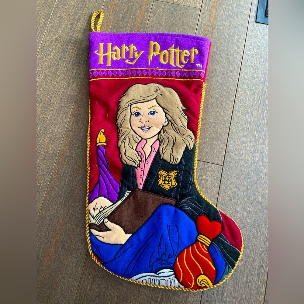 2001 Harry Potter Hermione Christmas‎ stocking